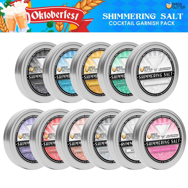 Oktoberfest Volksfest Cocktail Rimming Salt Combo Pack (11 PC SET)-Brew Glitter®