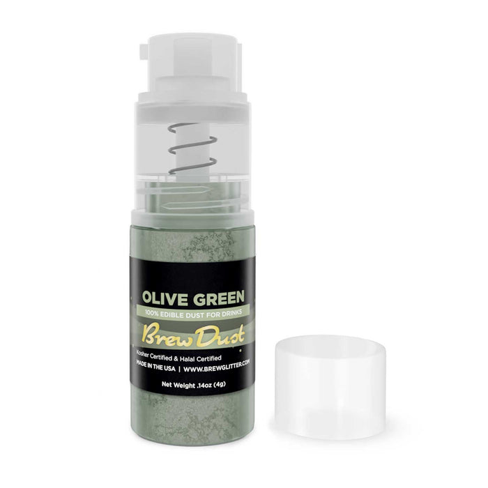 Olive Green Brew Dust by the Case | 4g Spray Pump-Brew Glitter®