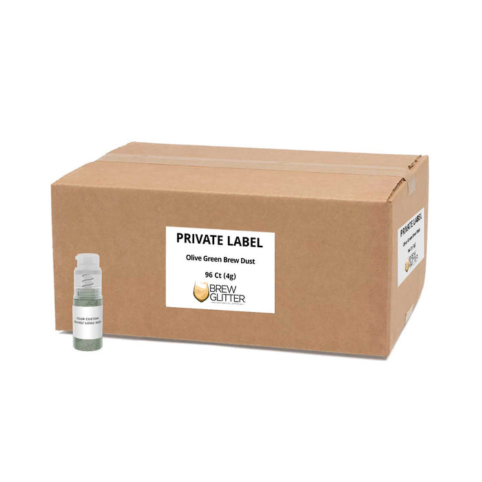Olive Green Brew Dust Private Label | 4g Spray Pump-Brew Glitter®