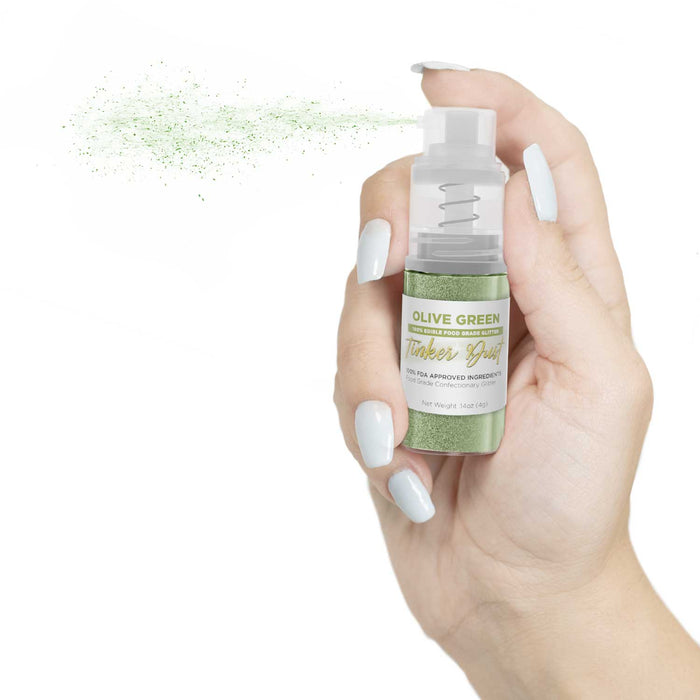 Olive Green Tinker Dust® 4g Spray Pump | Wholesale Glitter-Brew Glitter®