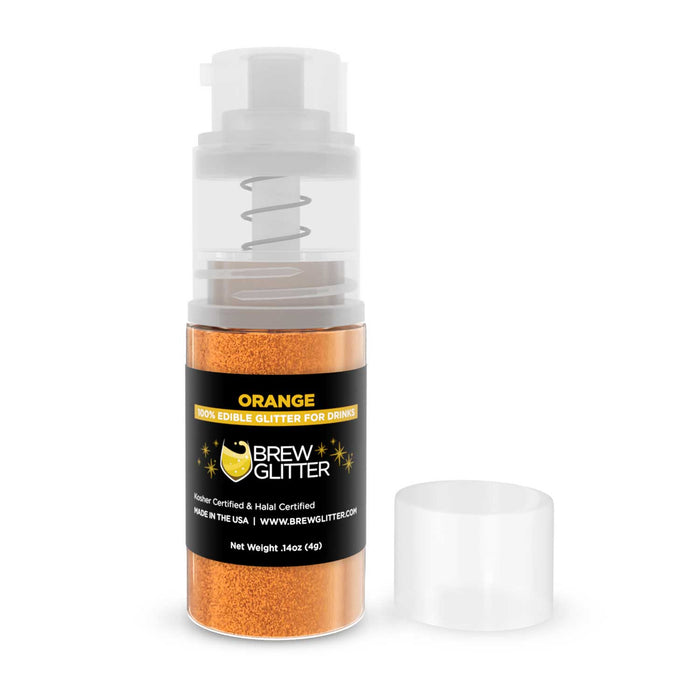 Orange Color Changing Brew Glitter | | Mini Pump Wholesale by the Case-Brew Glitter®
