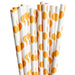 Orange Polka Dot Stirring Straws-Brew Glitter®