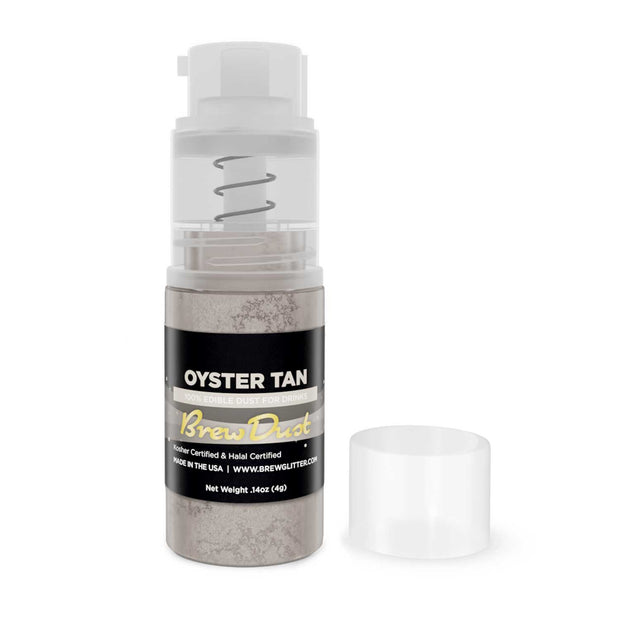 Oyster Tan Edible Brew Dust | Mini Spray Pump-Brew Glitter®