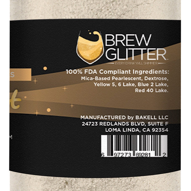 Pale Gold Edible Pearlized Brew Dust | Bulk Sizes-Brew Glitter®
