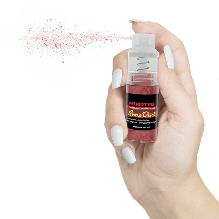 Patriot Red Brew Dust by the Case | 4g Spray Pump-Brew Glitter®