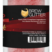 Patriot Red Edible Pearlized Brew Dust | Bulk Sizes-Brew Glitter®