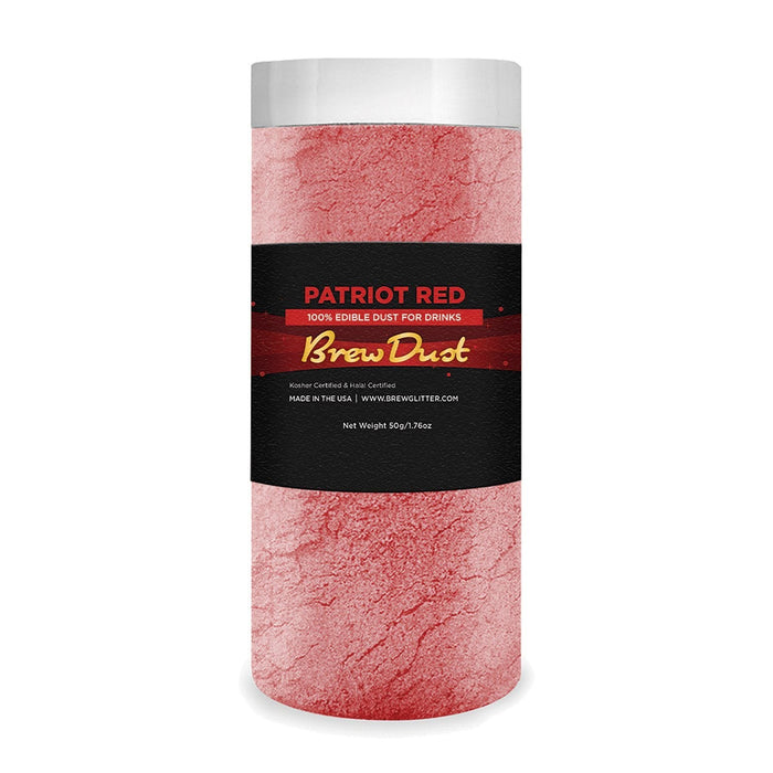 Patriot Red Edible Pearlized Brew Dust | Bulk Sizes-Brew Glitter®