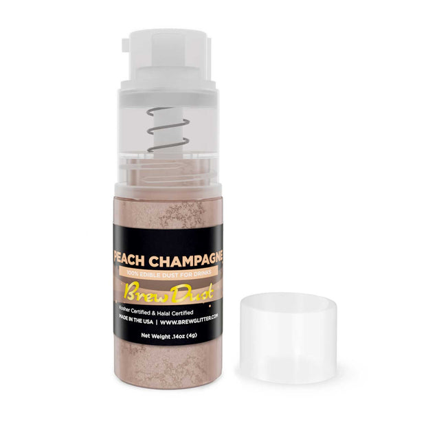 Peach Champagne Brew Dust by the Case | 4g Spray Pump-Brew Glitter®