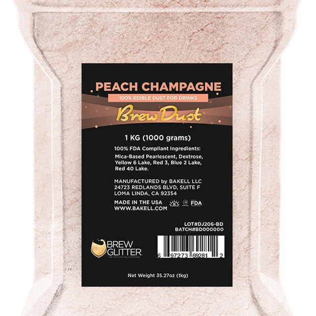 Peach Champagne Edible Brew Dust | Bulk Sizes-Brew Glitter®