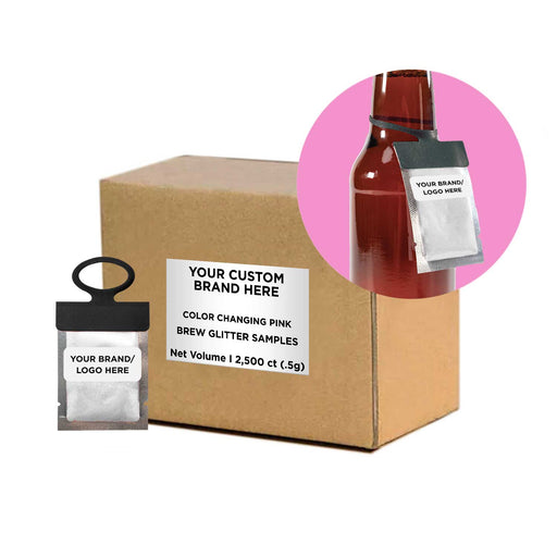 Pink Color Changing Brew Glitter® Necker | Private Label-Brew Glitter®
