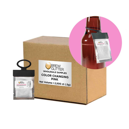 Pink Color Changing Brew Glitter® Necker | Wholesale-Brew Glitter®