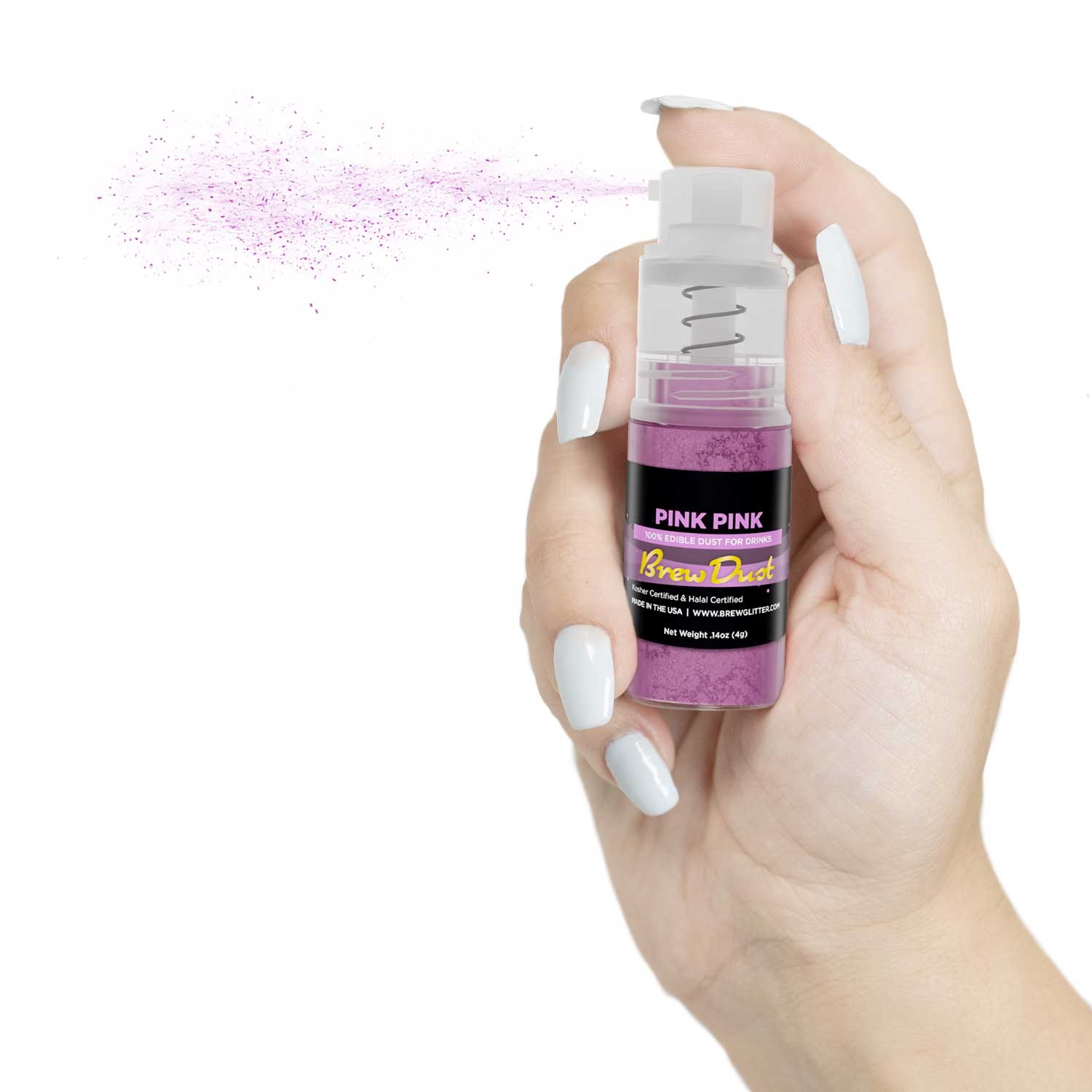 Pink Pink Edible Brew Dust | Mini Spray Pump-Brew Glitter®