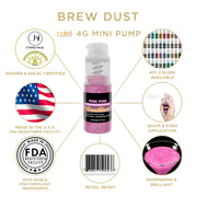 Pink Pink Edible Brew Dust | Mini Spray Pump-Brew Glitter®