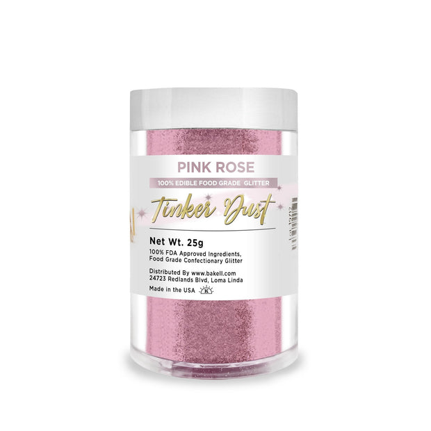 Pink Rose Tinker Dust Food Grade Edible Glitter | Bulk Sizes-Brew Glitter®