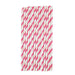 Pink & White Candy Cane Stripe Stirring Straws-Brew Glitter®