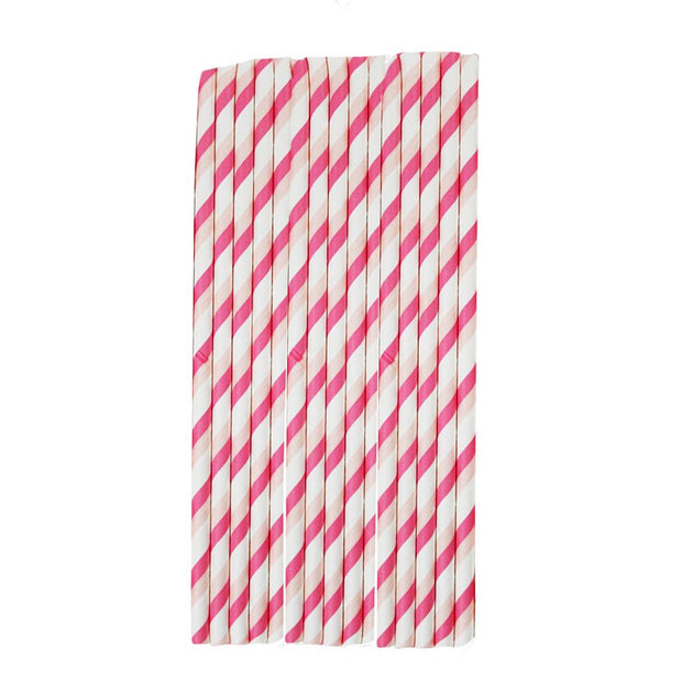 Pink & White Candy Cane Stripe Stirring Straws | Bulk Sizes-Brew Glitter®