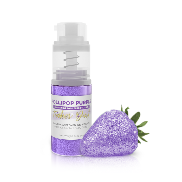 Pollipop Purple Edible Glitter Spray 4g Pump | Tinker Dust®-Brew Glitter®