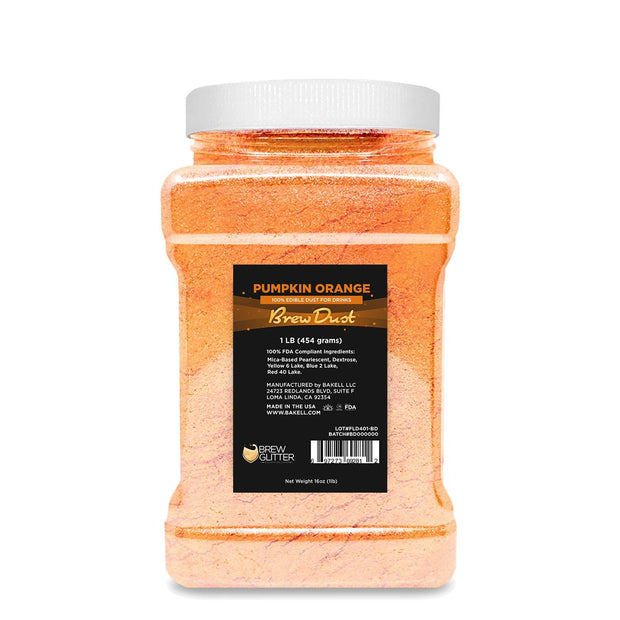 Pumpkin Orange Edible Brew Dust | Bulk Sizes-Brew Glitter®