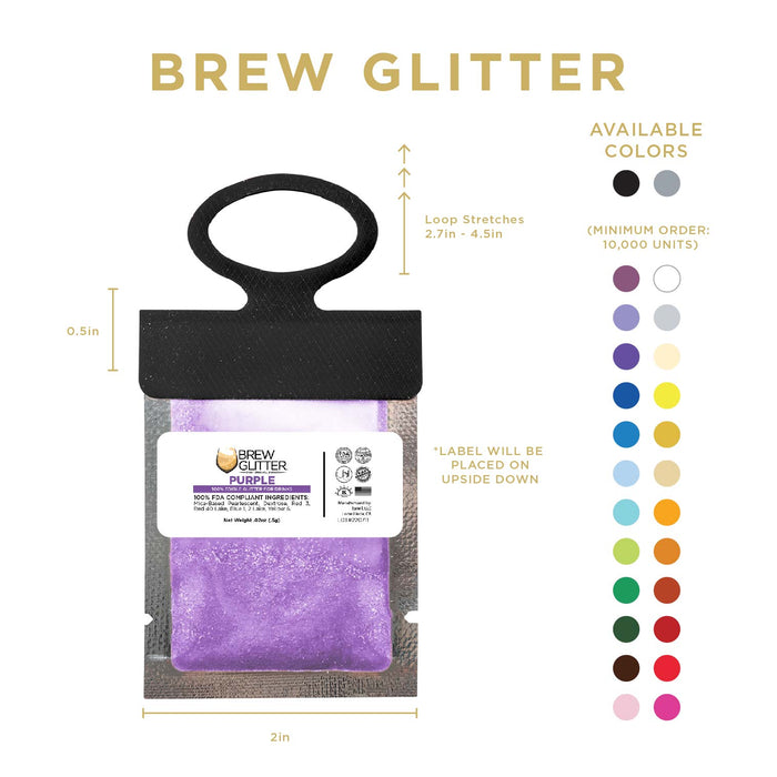 Purple Brew Glitter® Necker | Wholesale-Brew Glitter®