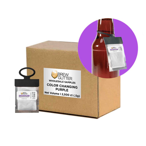 Purple Color Changing Brew Glitter® Necker | Wholesale-Brew Glitter®