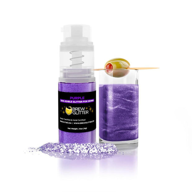 Buy Purple Edible Glitter Mini Spray Pump for Drinks