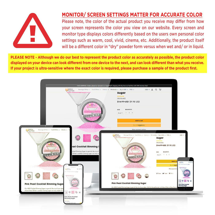 Purple Pearl Cocktail Rimming Sugar | Private Label (48 units per/case)-Brew Glitter®