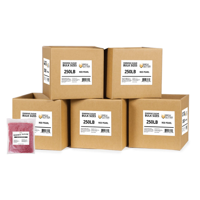Red Pearl Cocktail Rimming Sugar | Bulk Sizes-Brew Glitter®
