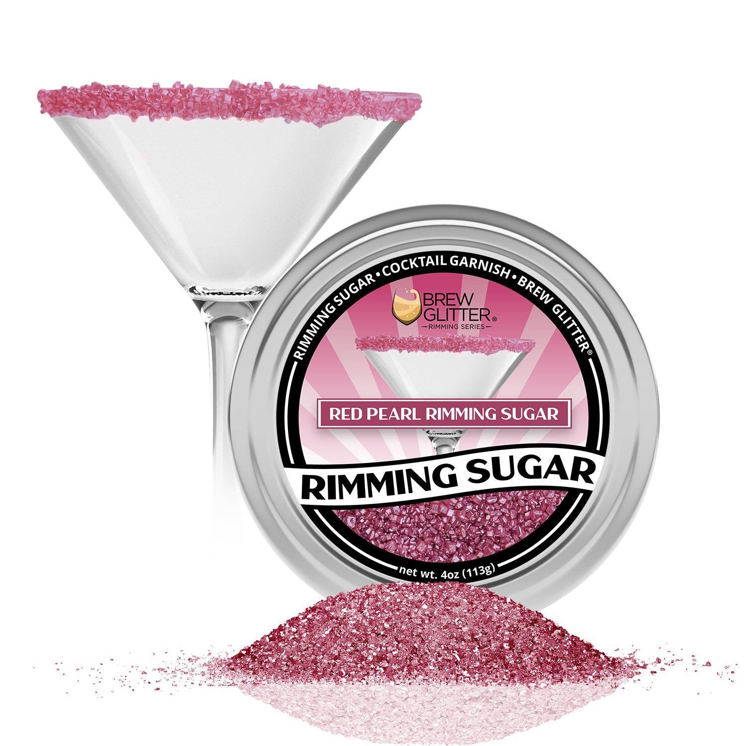 Red Pearl Cocktail Rimming Sugar-Brew Glitter®