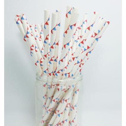 Red, White and Blue American Flag Stirring Straws-Brew Glitter®