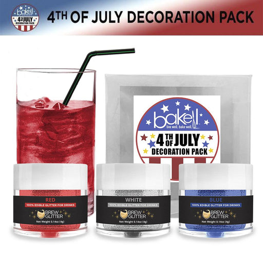 Red, White & Blue USA Brew Glitter Set | Edible Beverage Glitter-Brew Glitter®