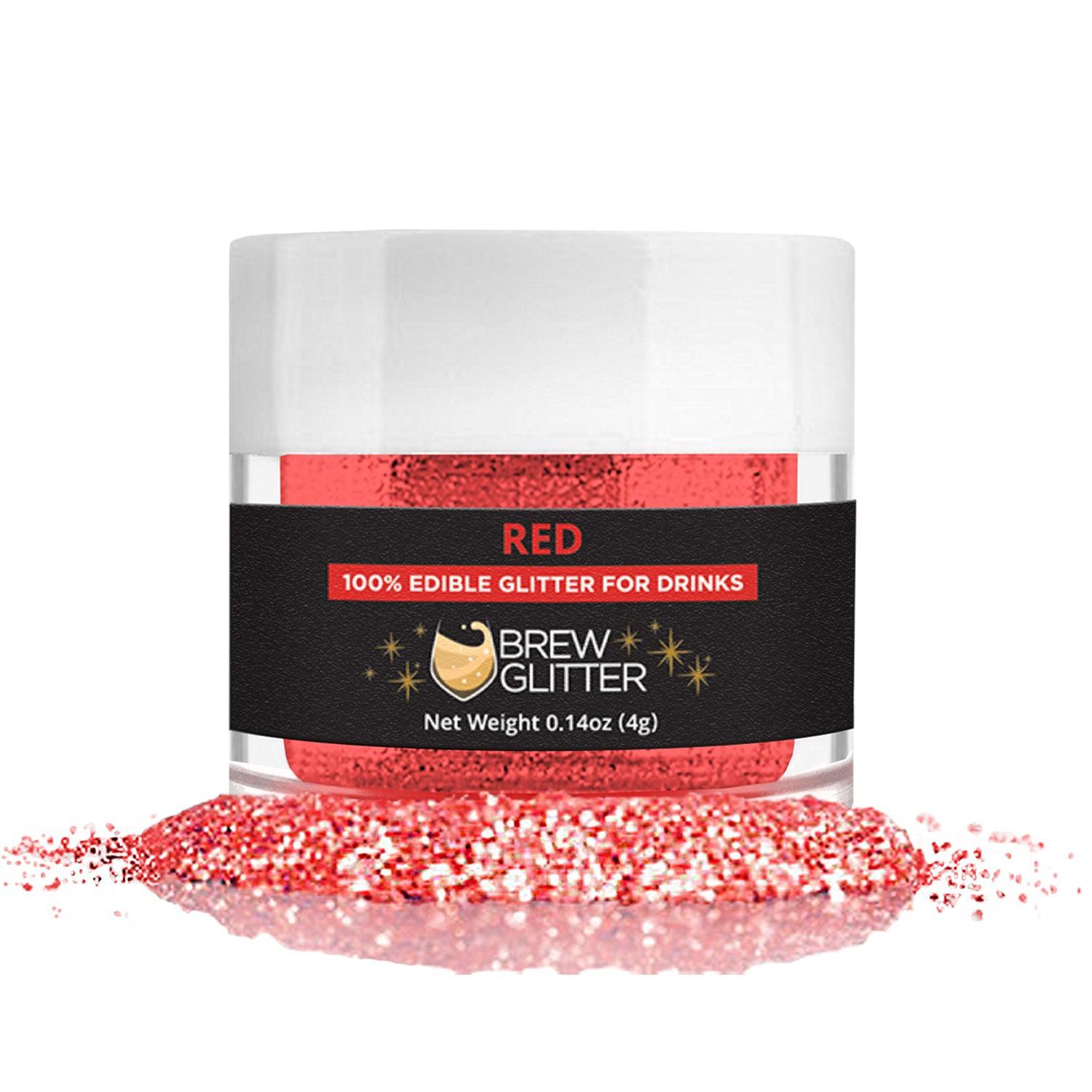 Red & White Brew Glitter Football Team Colors (2 PC Set)-Brew Glitter®