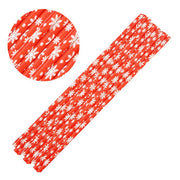Red & White Snowflakes Stirring Straws | Bulk Sizes-Brew Glitter®