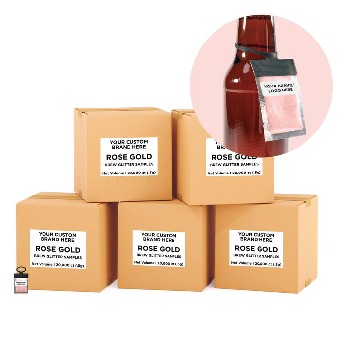 Rose Gold Brew Glitter® Necker | Private Label-Brew Glitter®