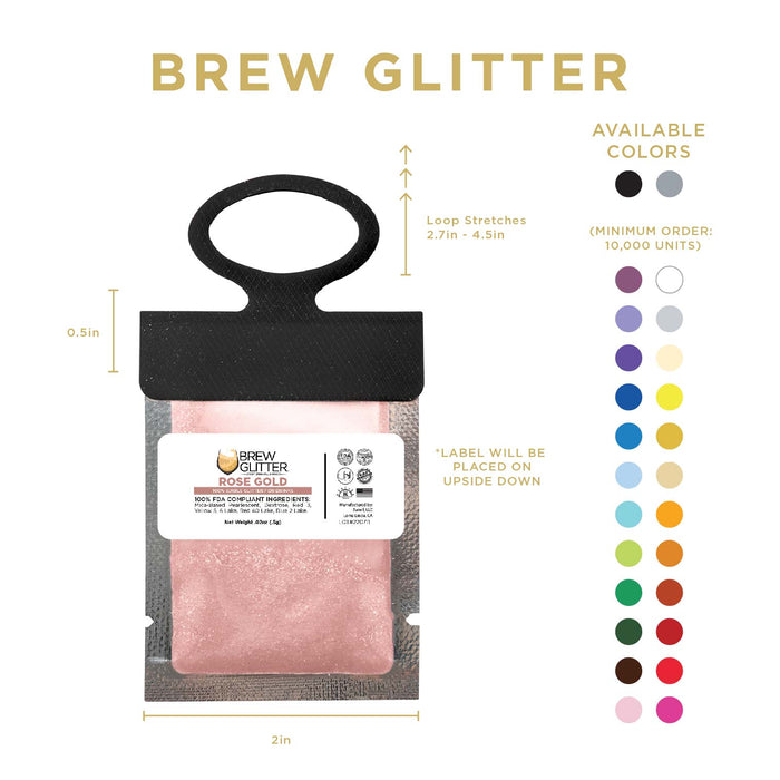 Rose Gold Brew Glitter® Necker | Wholesale-Brew Glitter®