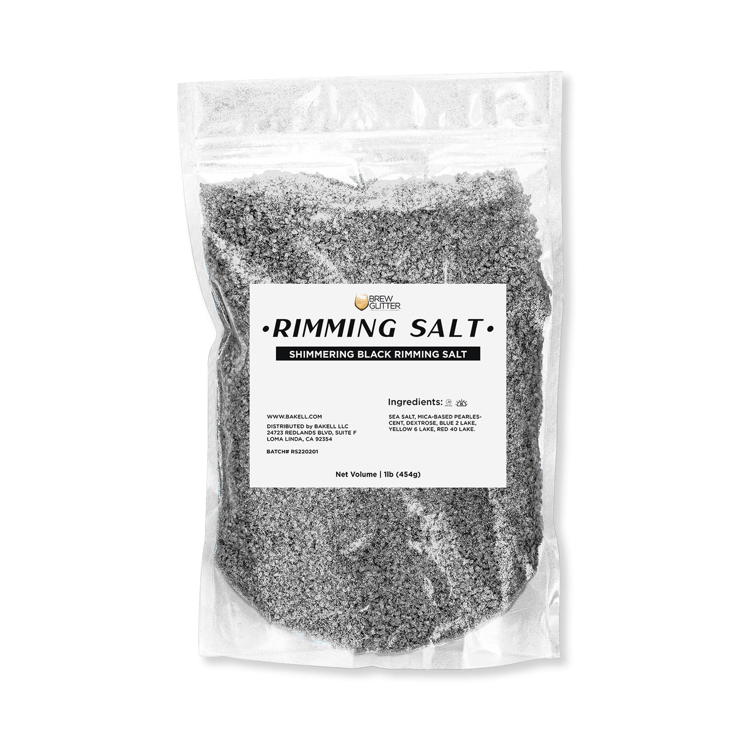 Shimmering Black Cocktail Rimming Salt-Brew Glitter®