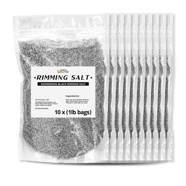 Shimmering Black Rimming Salt | Bulk Sizes-Brew Glitter®