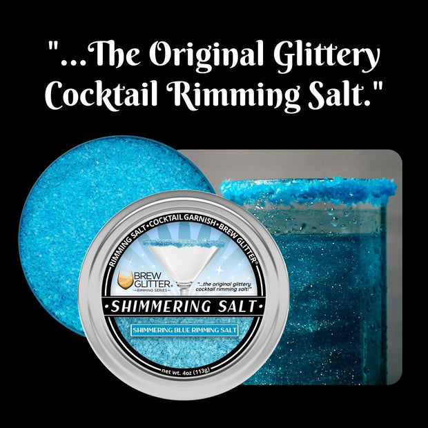 Shimmering Blue Cocktail Rimming Salt-Brew Glitter®