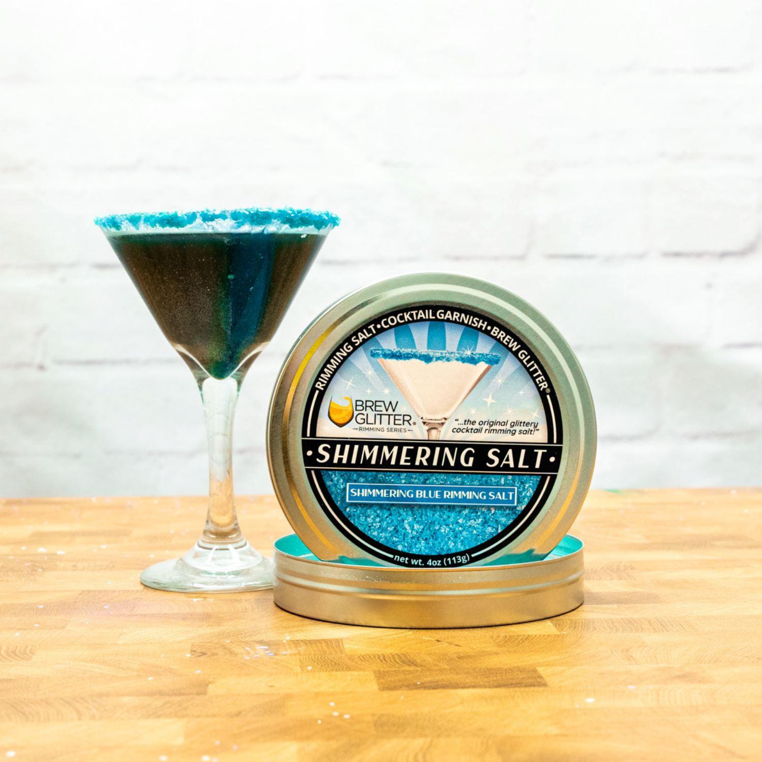 Shimmering Blue Cocktail Rimming Salt-Brew Glitter®