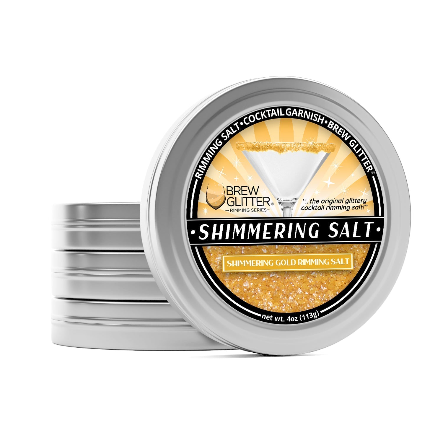 Shimmering Gold Cocktail Rimming Salt-Brew Glitter®