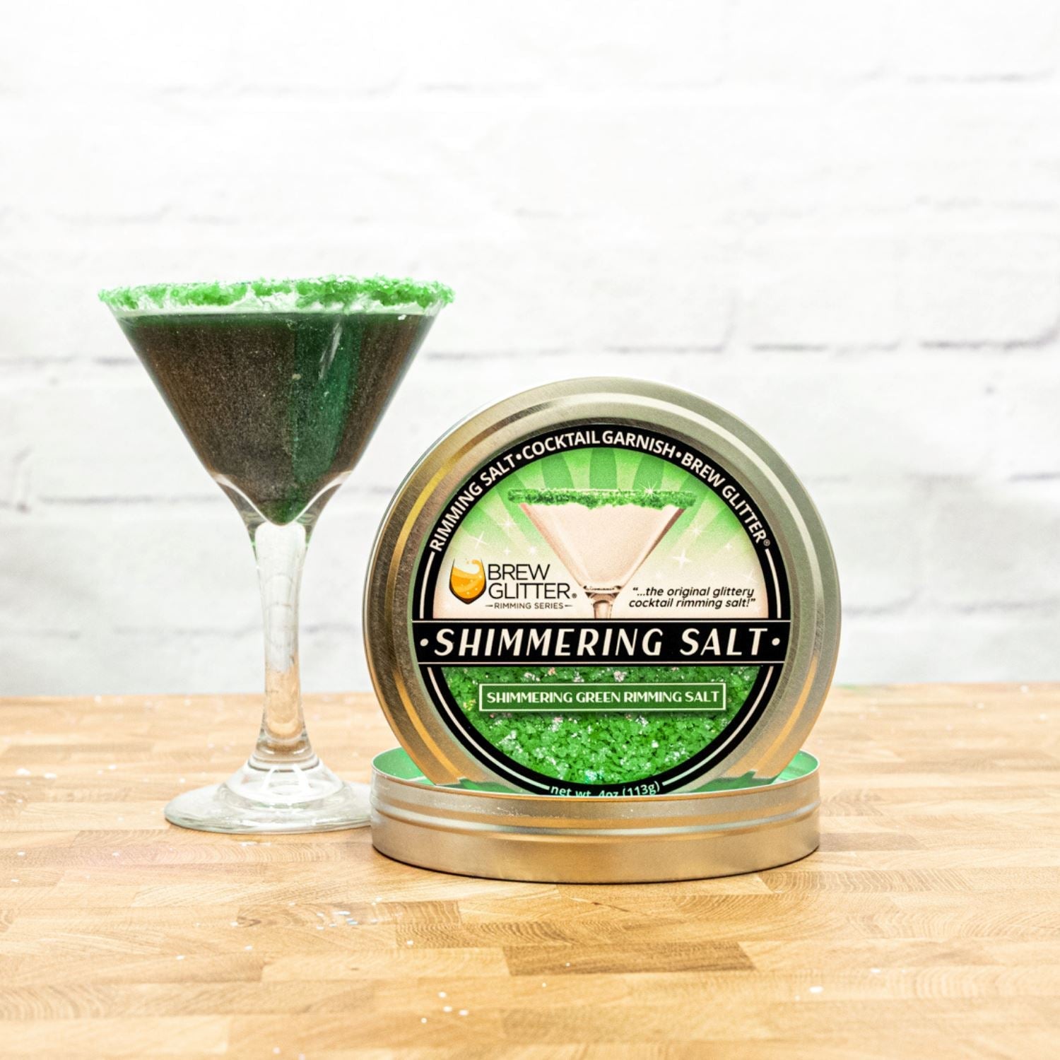 Shimmering Green Cocktail Rimming Salt-Brew Glitter®