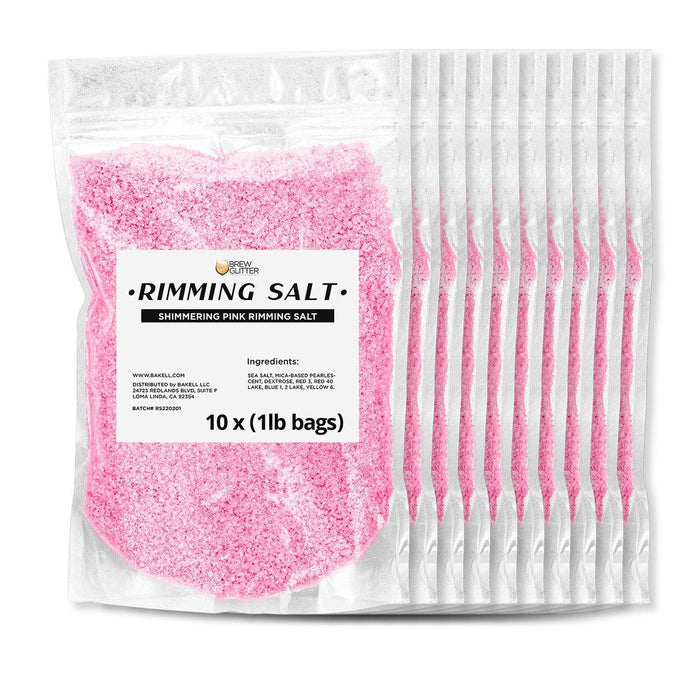 Shimmering Pink Rimming Salt| Bulk Sizes-Brew Glitter®