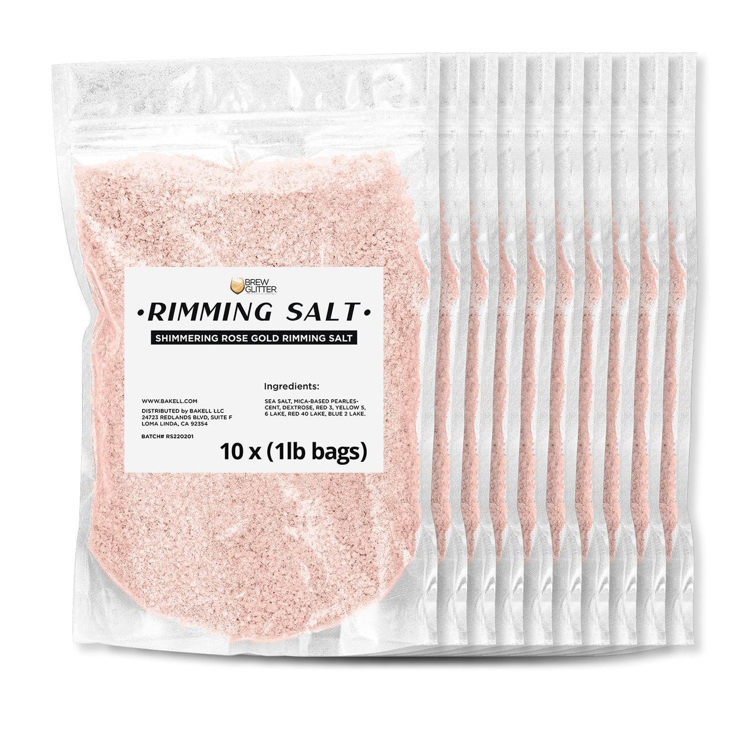 Shimmering Rose Gold Rimming Salt | Bulk Sizes — Brew Glitter®