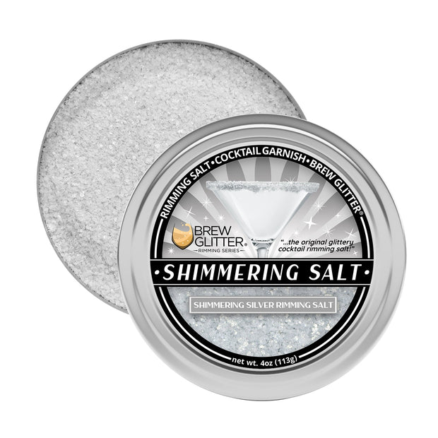 Shimmering Silver Cocktail Rimming Salt-Brew Glitter®