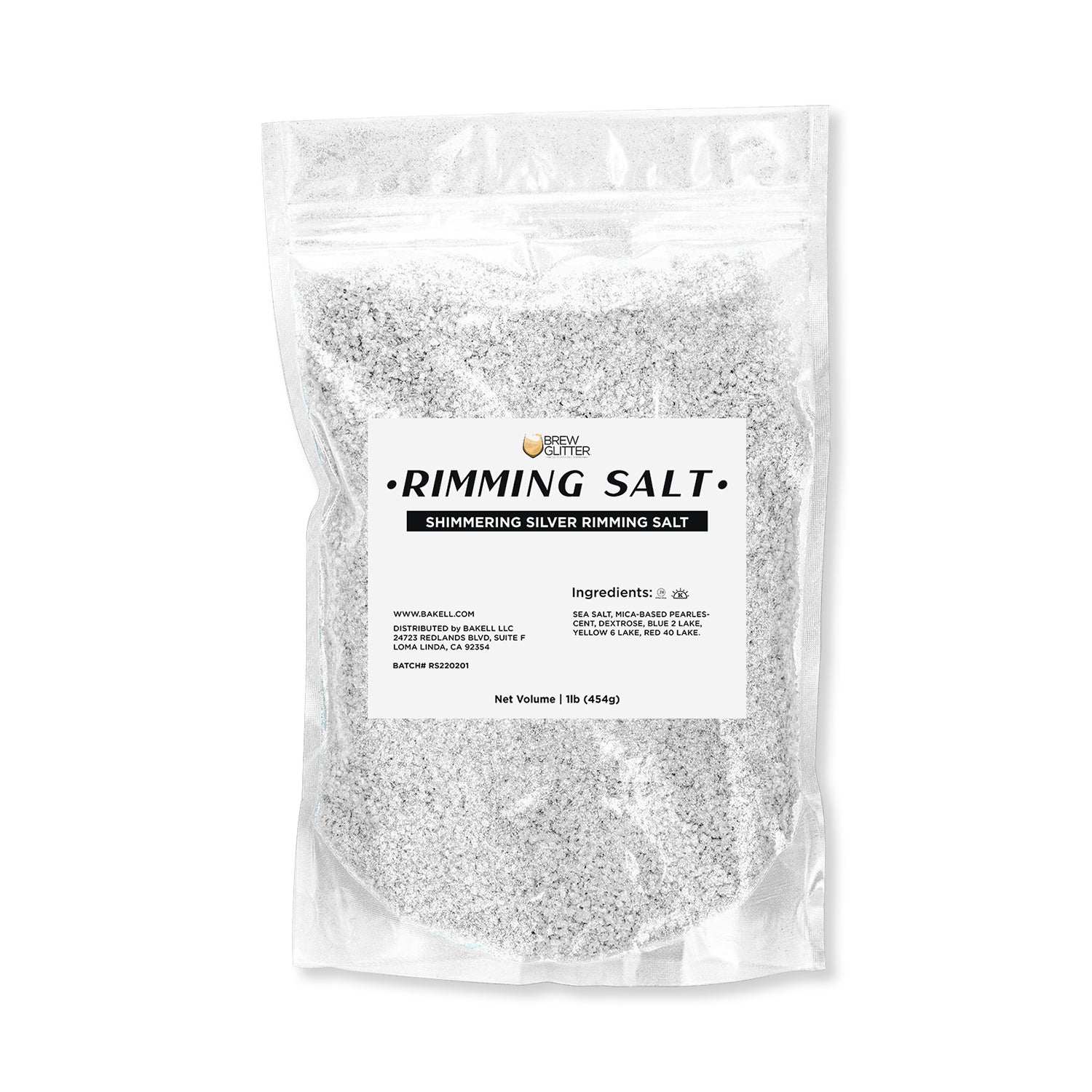 Shimmering Silver Cocktail Rimming Salt-Brew Glitter®