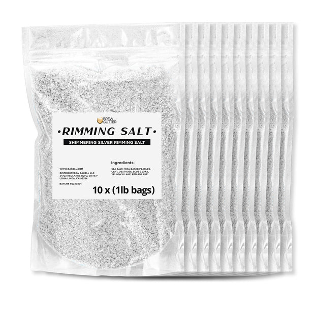 Shimmering Silver Rimming Salt | Bulk Sizes-Brew Glitter®