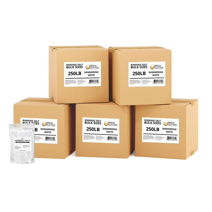 Shimmering White Rimming Salt | Bulk Sizes-Brew Glitter®
