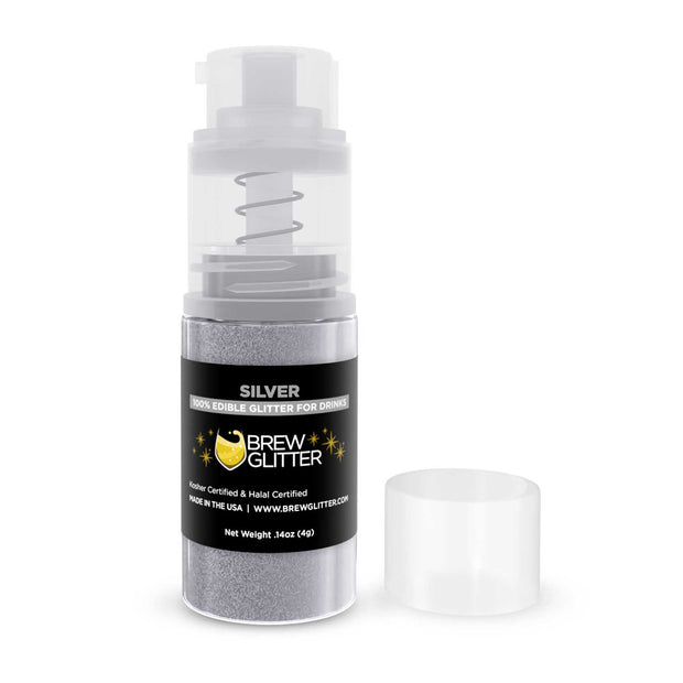 Silver Brew Glitter | | Mini Pump Wholesale by the Case-Brew Glitter®
