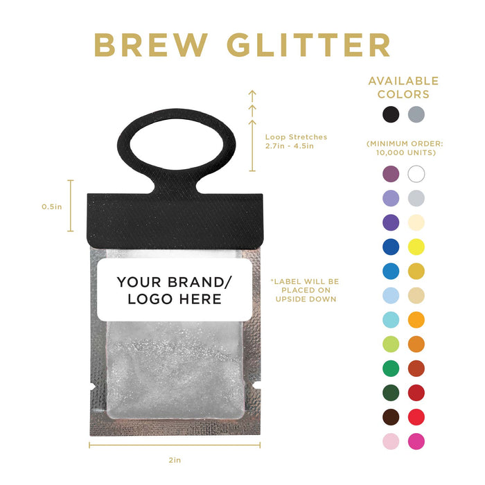 Silver Brew Glitter® Necker | Private Label-Brew Glitter®