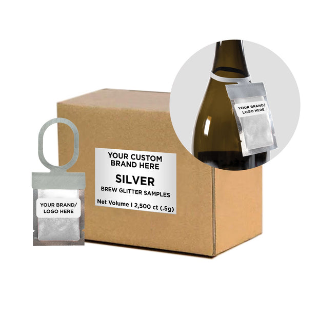 Silver Brew Glitter® Necker | Private Label-Brew Glitter®