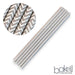 Silver Grey and White Chevron Print Stirring Straws | Bulk Sizes-Brew Glitter®